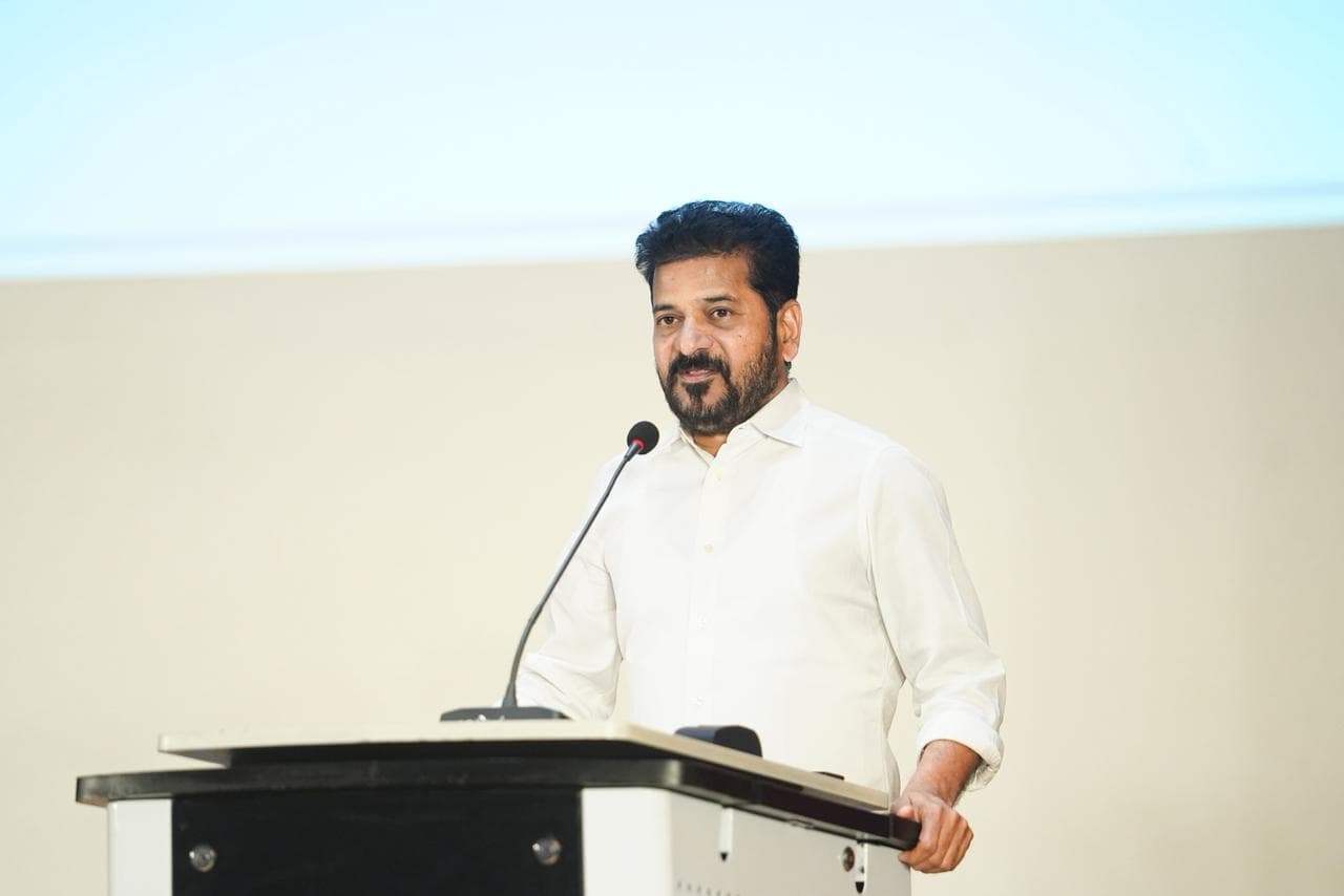 CM Revanth Reddy Addresses Media at ICCC Press Conference