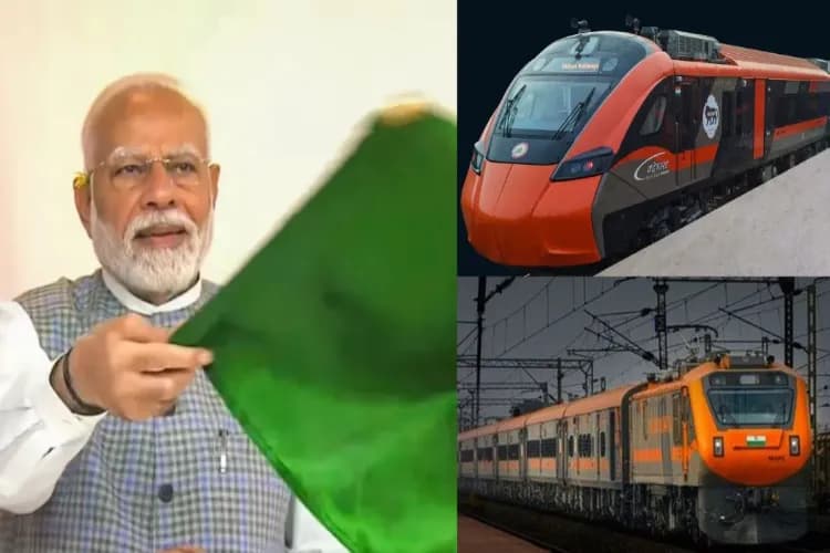 PM Narendra Modi Flags Off Amrit Bharat Express Connecting Assam and Telugu States!