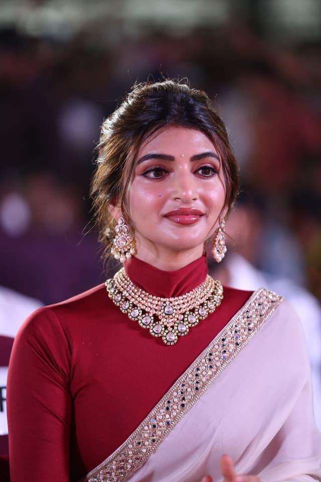 Sreeleela’s Grace in a White Saree
