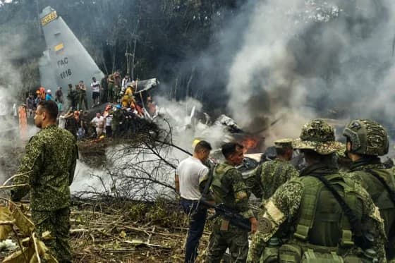 Colombia Tragedy: Military Aircraft Crash Causes Heavy Losses