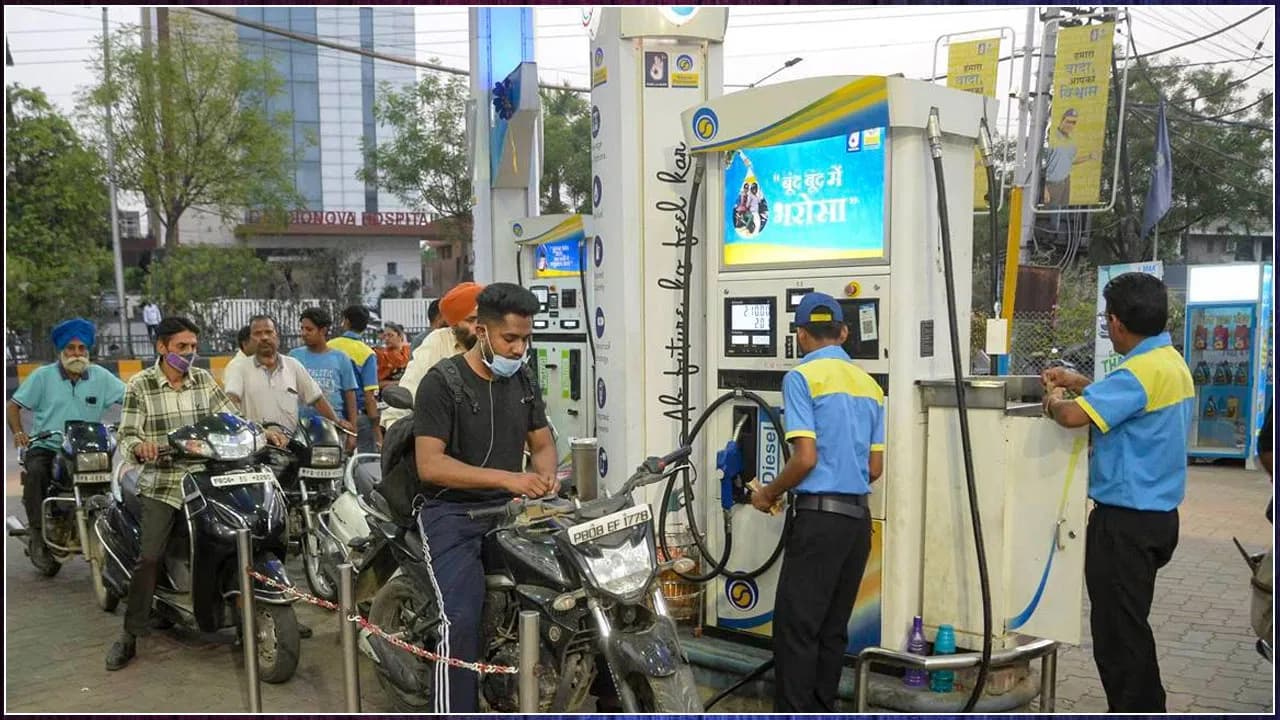 Long queues at petrol pumps in Telangana