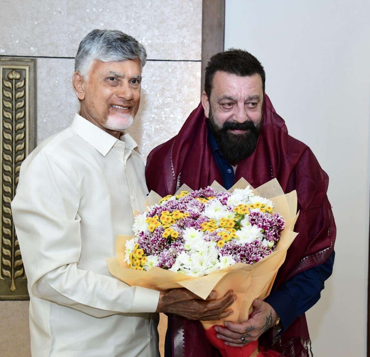 N. Chandrababu Naidu Meets Bollywood Star Sanjay Dutt
