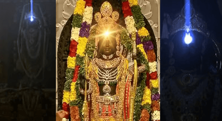 Surya Tilak on Ram Lalla’s Forehead Captivates Devotees