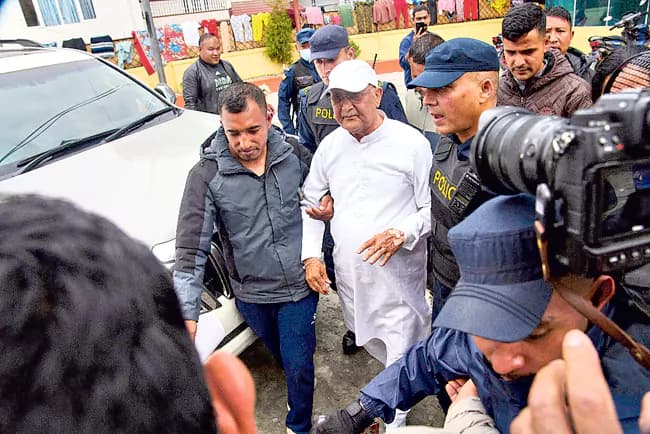 Former Nepal Prime Minister Oli Arrested