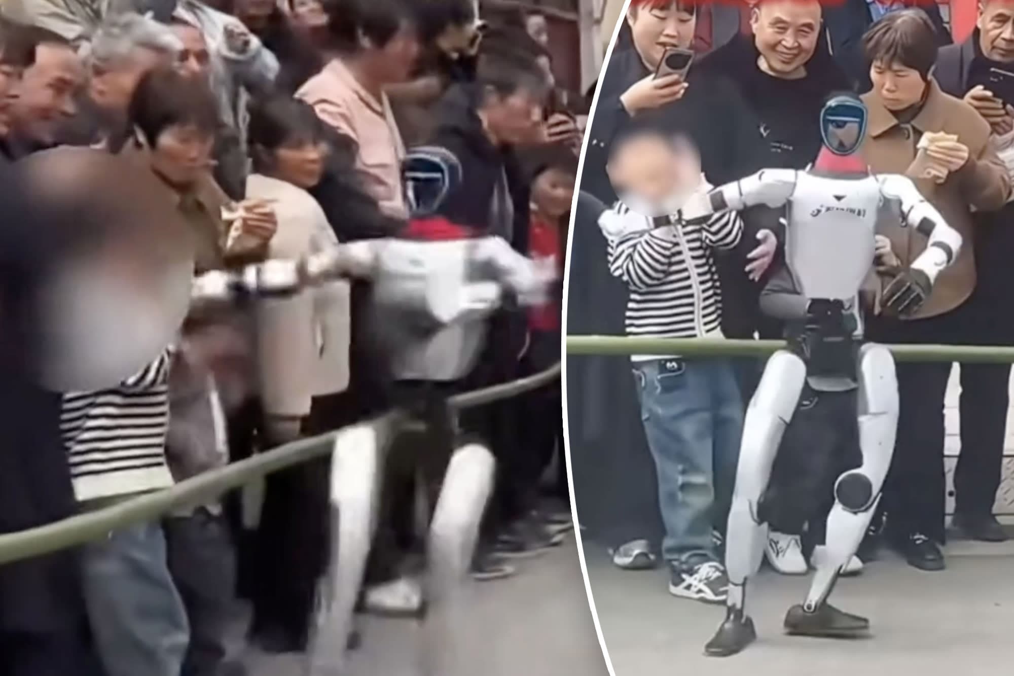 Humanoid Robot in China Touches Child’s Face During Public Demo