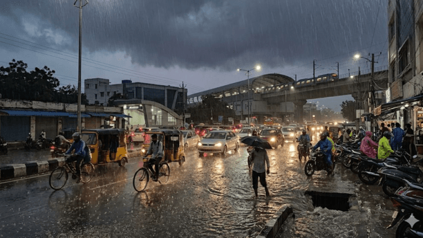 Moderate Rains Lash Several Districts in Telangana..