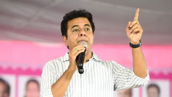 KTR Arrives in Hyderabad