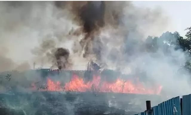 Massive Fire Breaks Out in Sangareddy