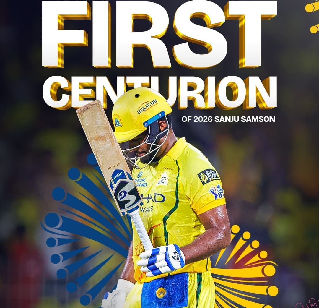 First Century of IPL 2026: Sanju Samson Shines Against Delhi Capitals