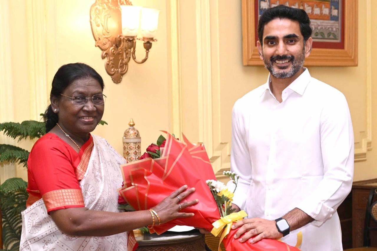 Minister Nara Lokesh and NDA MPs express gratitude to President Droupadi Murmu