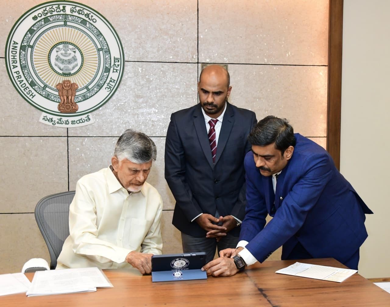 CM Chandrababu Registers Details in Self-Census