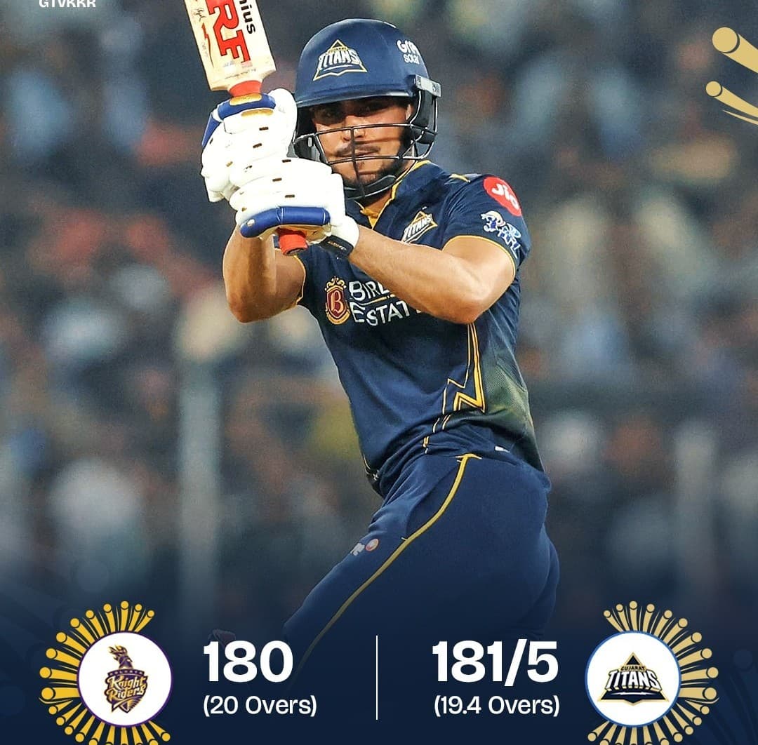 IPL 2026: Gujarat Titans Register Dominant Win Over Kolkata Knight Riders