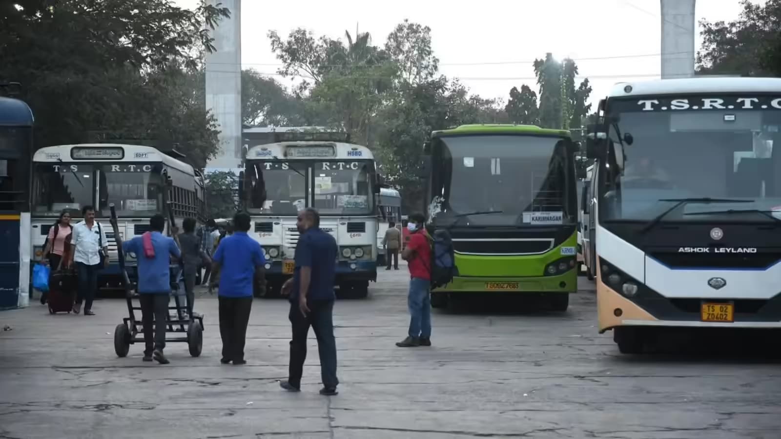 Public Faces Hardships Due to RTC Strike Across Telangana