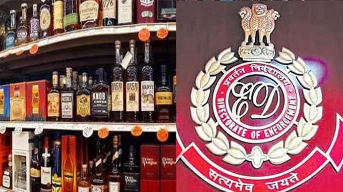 ED raids at the residences of accused in the Andhra Pradesh liquor case
