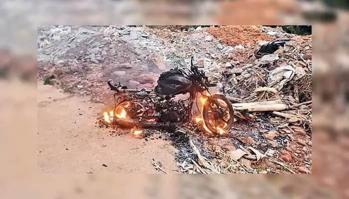 A Father’s Breaking Point: Reckless Son Loses His Bike in Flames