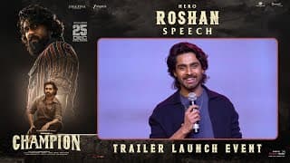 Hero Roshan Speech at Champion Trailer Launch Event