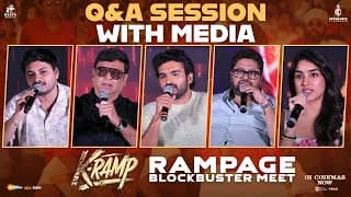 Q&A Session with Media | KRAMP Rampage Blockbuster Meet | Kiran Abbavaraam | Yukti Thareja