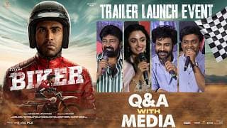 Q&A With Media at Biker Trailer Launch Event | Sharwanand, Malvika Nair | Shreyas Media