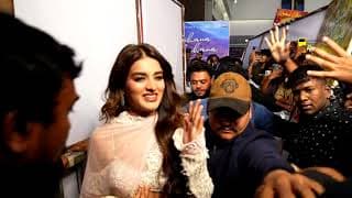 Actress Nidhhi Agerwal Entry at Sahana Sahana Song Launch Event | The RajaSaab