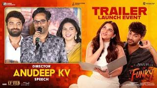Director Anudeep KV Speech at Funky Trailer Launch Event | Vishwak Sen, Kayadu Lohar