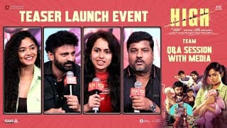 Team Q&A With Media | HIGH Movie Teaser Launch Event | S Krishna | Harish Peddi | Vikas Badisa
