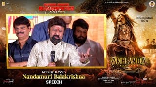 God of Masses Nandamuri Balakrishna Speech at Akhanda Bharath Blockbuster Celebrations