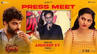 Director Anudeep KV Speech at Funky Press Meet | Vishwak Sen, Kayadu Lohar | Shreyas Media