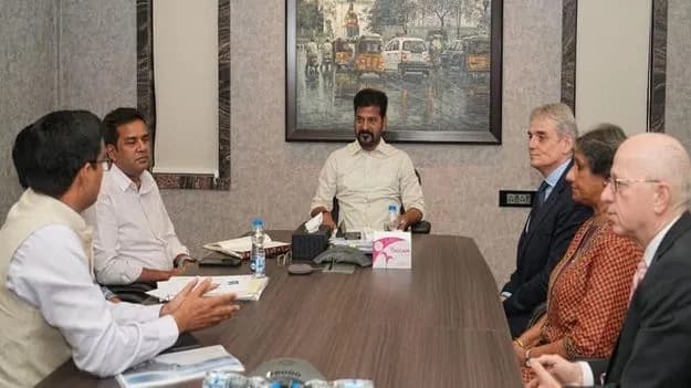 CM's discussions with the German team.. Jobs shower in Hyderabad!