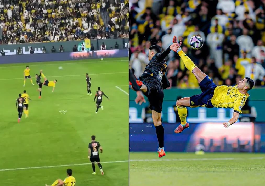 Ronaldo’s Bicycle Kick Shocks Fans Again