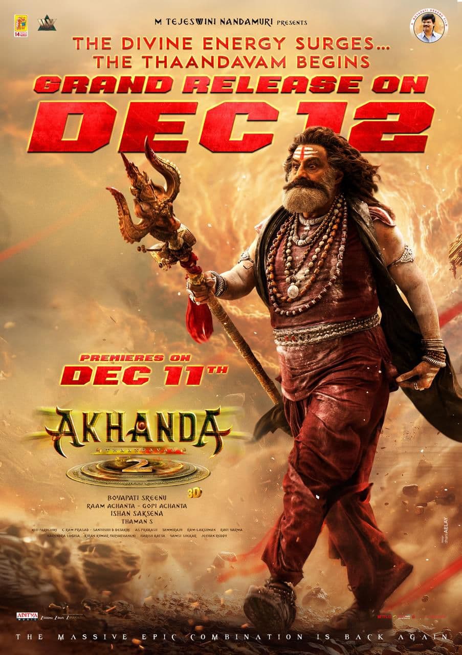 Akhanda 2 will be released on December 12