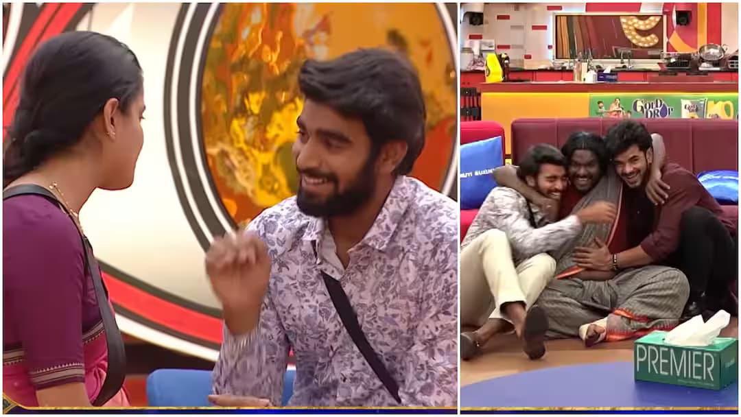 In the Bigg Boss funny task, Kalyan as husband, Tanuja as wife…