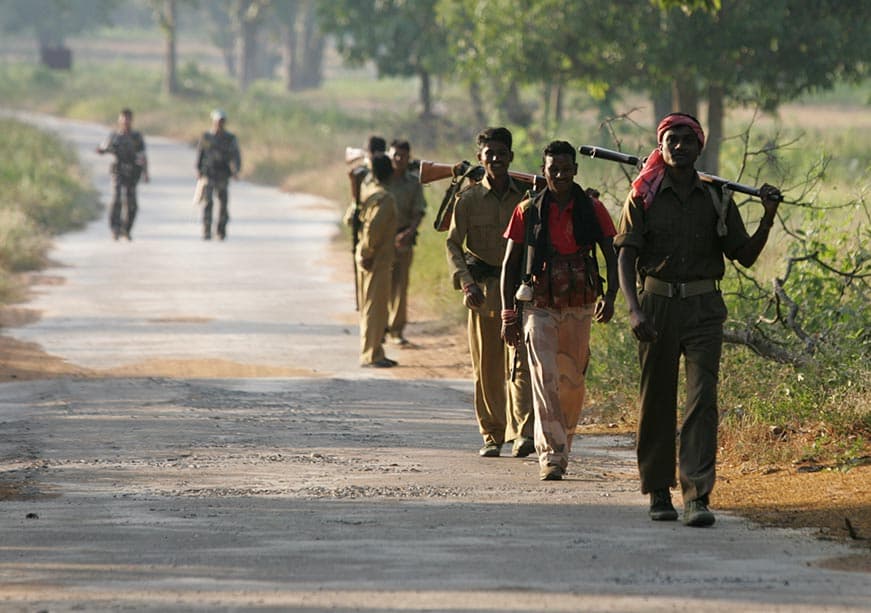 Surrender of 40 Maoists before Telangana DGP