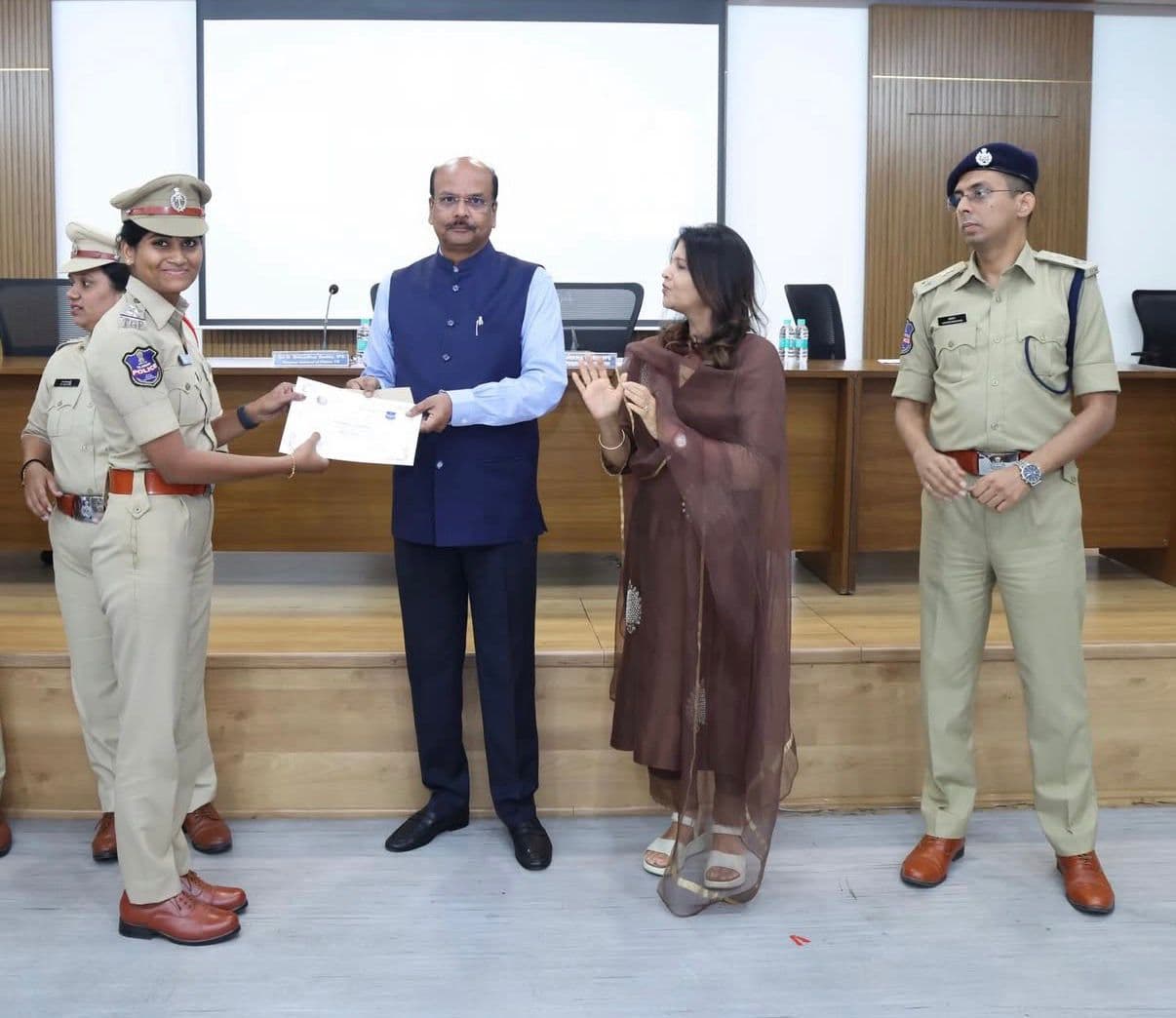 Telangana DGP Shivdhar Reddy Felicitates 50 Cyber Warriors