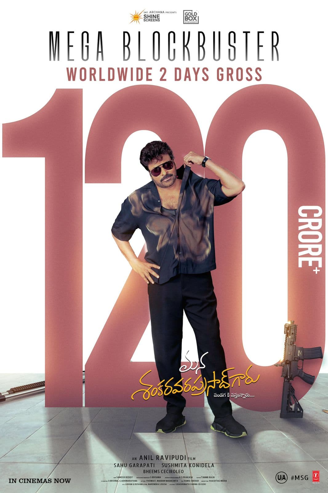 Chiranjeevi’s Film Races Ahead at the Box Office, Collects 120 Crore in Just Two Days!
