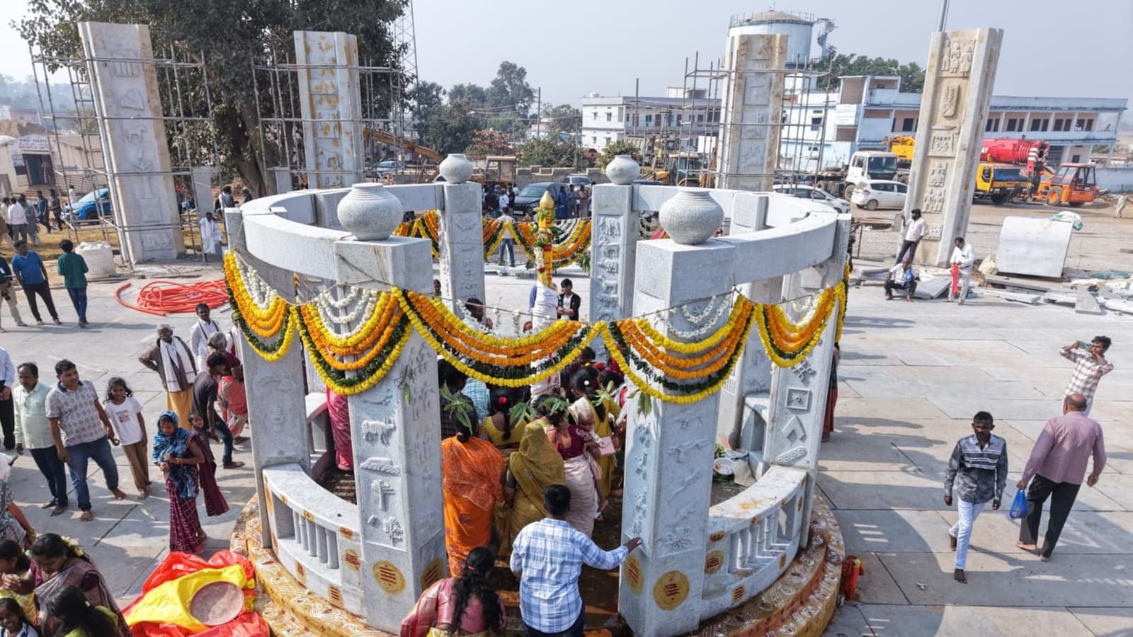 Aadapaduchu Rituals Performed Ahead of the Maha Jathara