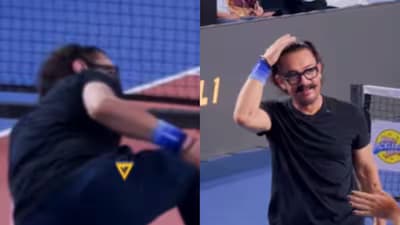 Aamir Khan Falls While Playing Pickleball!