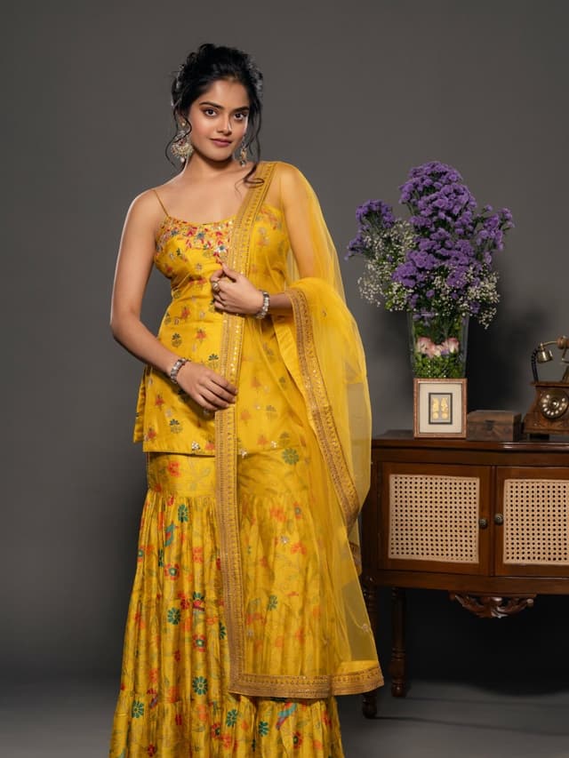 Riddhi Kumar Shines Bright in a Stunning Yellow Ethnic Ensemble!
