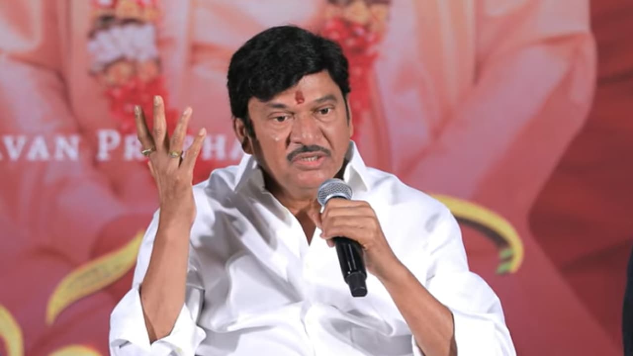 Film actor Rajendra Prasad slips his tongue once again