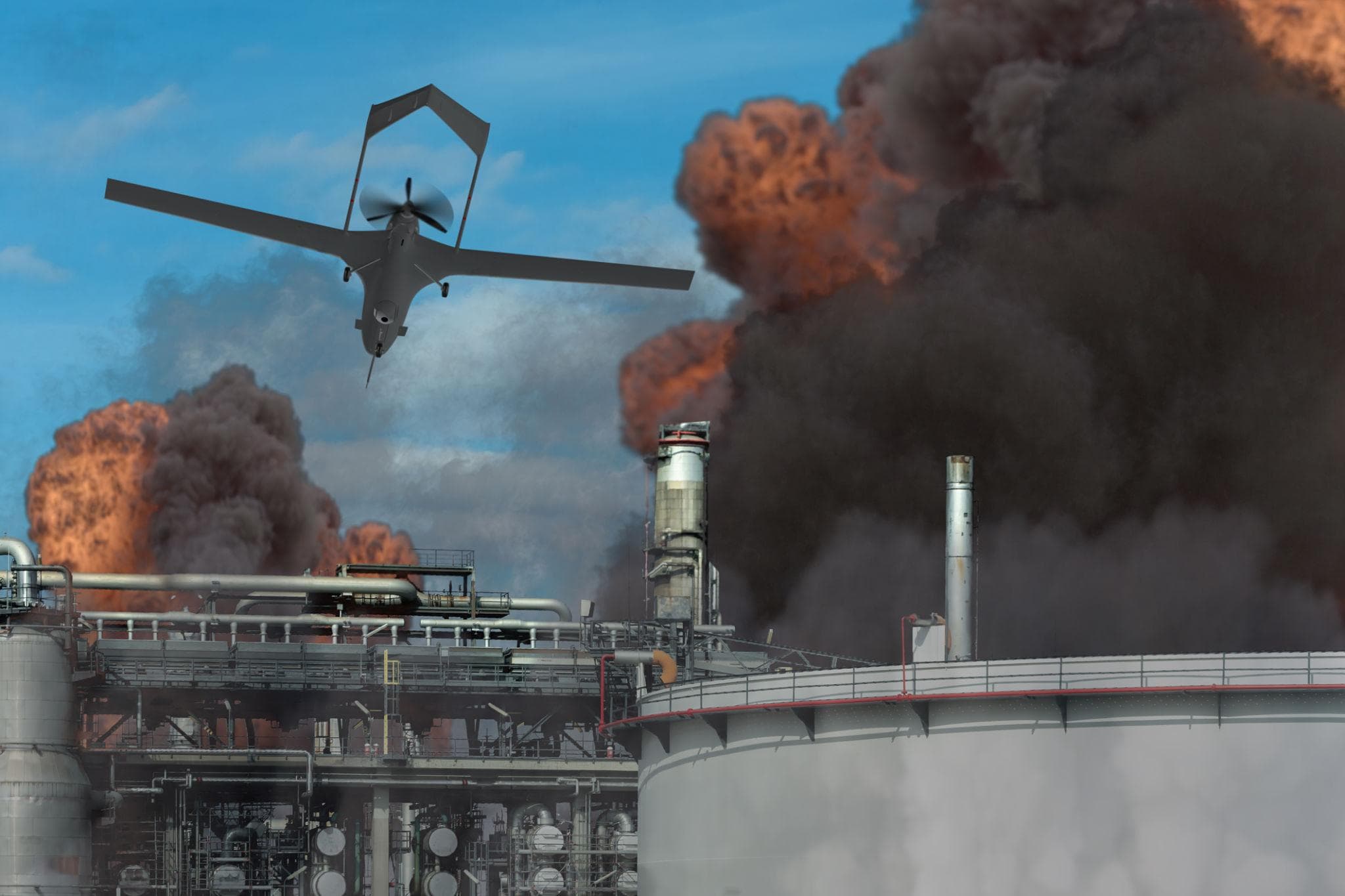Iran Drone Strike Targets Lanaz Oil Refinery in Northern Iraq!
