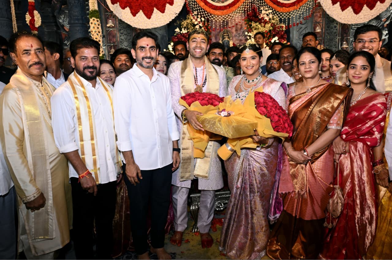 Political dignitaries attended the wedding of the TDP leader’s daughter