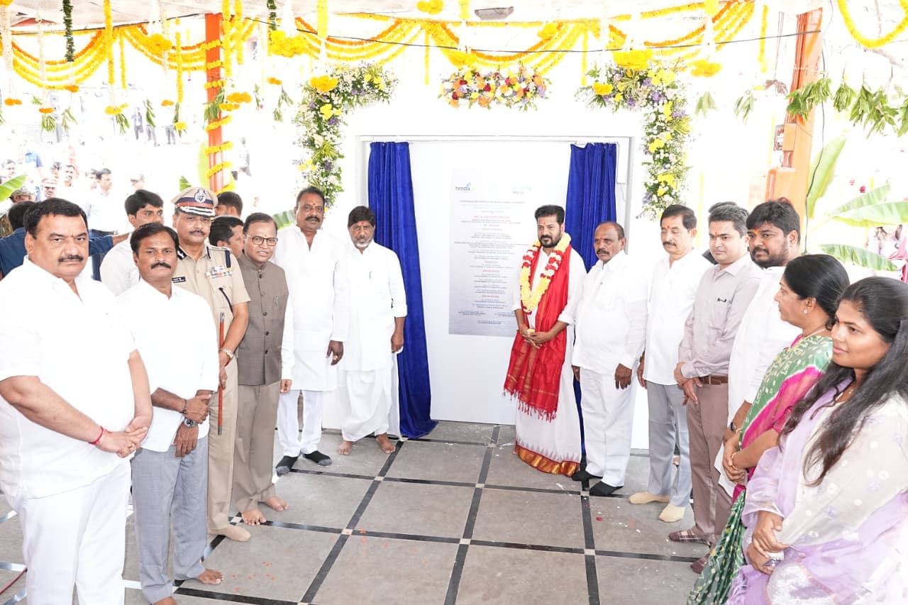 CM Revanth Reddy Lays Foundation for Omkareshwara Temple in Mancheruvula