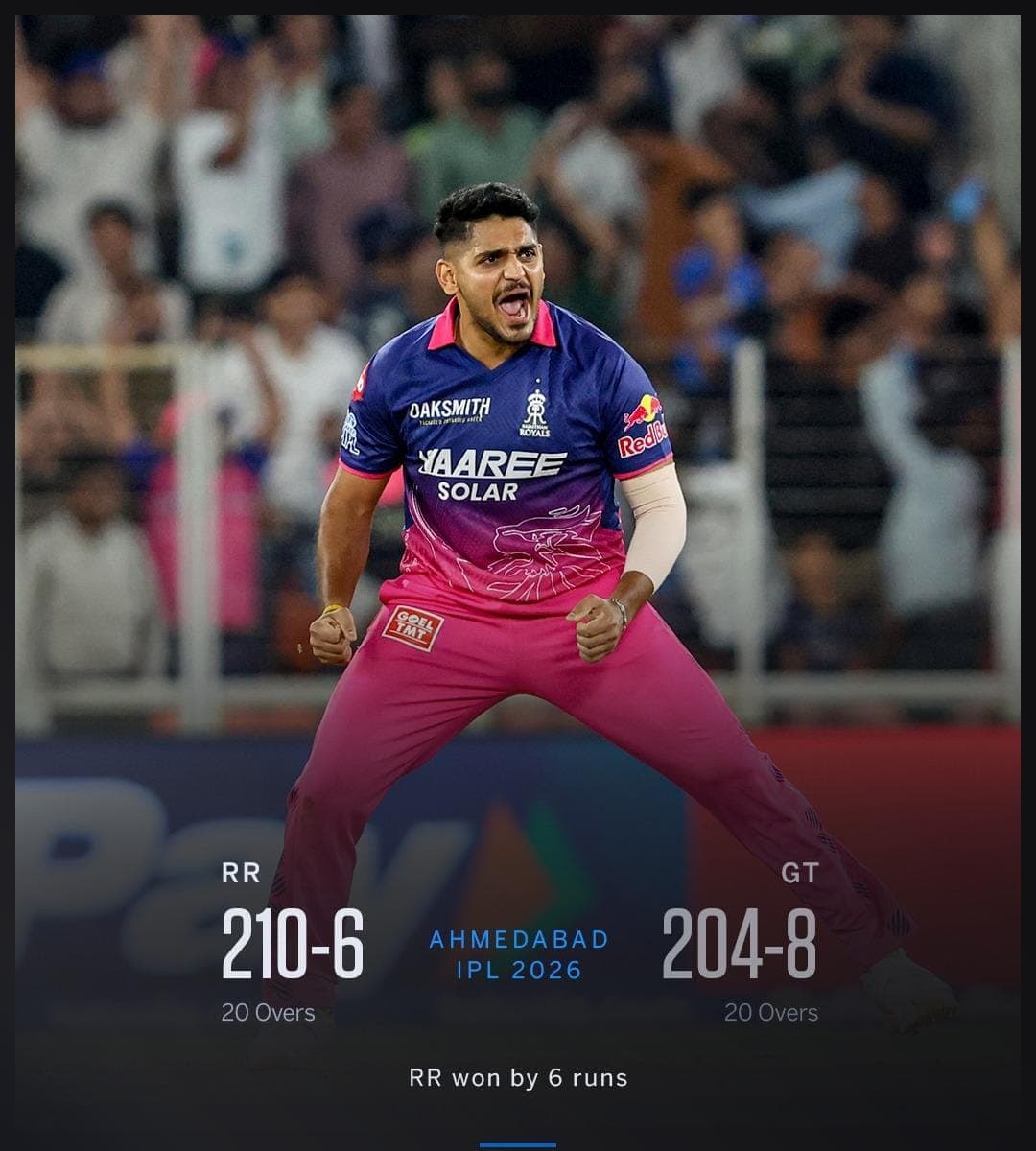 IPL 2026: Rajasthan Secures Victory Over Gujarat