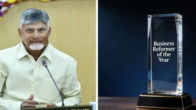 Chandrababu Naidu Honoured with Prestigious Business Reformer Award