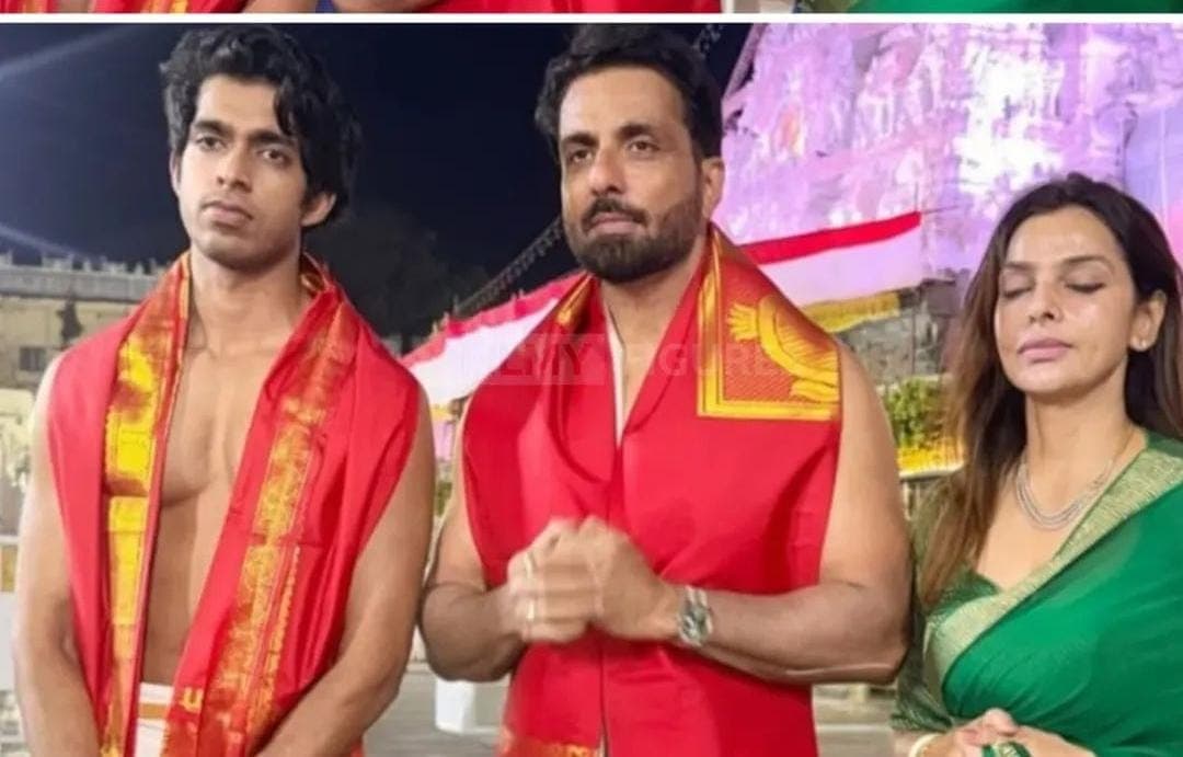 Sonu Sood Participates in Thomala Seva with His Family
