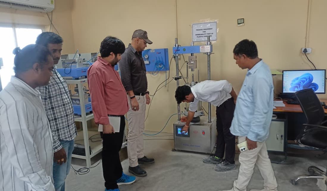 CSMRS Team Conducts Second-Day Tests at Polavaram