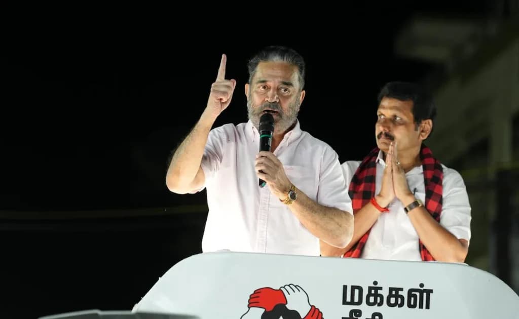 “Vote DMK in Tamil Nadu” - MP Kamal Haasan Appeals to Voters