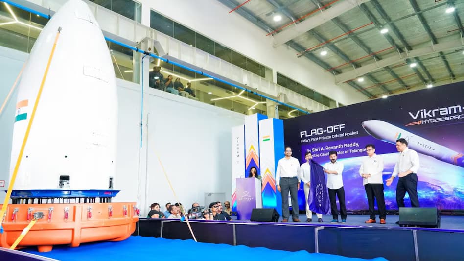 CM Revanth Flags Off Vikram-1 Rocket